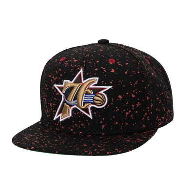 NBA SPLATTERS SNAPBACK HWC 76ERS - Black - Image 1