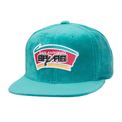 NBA TC VELOUR SNAPBACK HWC SPURS Teal HS10465-SASTEAL - Image 1