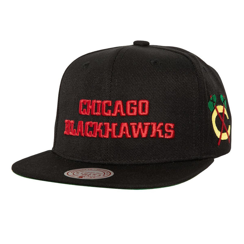 NHL TRIPLE PLAY SNAPBACK BLACKHAWKS Black HS8104-CBHBLCK - Image 1