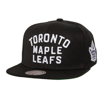 NHL TRIPLE PLAY SNAPBACK MAPLE LEAFS Black HS8104-TMLBLCK - Image 1