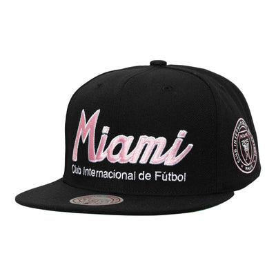 MLS TEAM SCRIPT 2.0 SNAPBACK MIAMI CF Black HS8447-IMCBLCK - Image 1