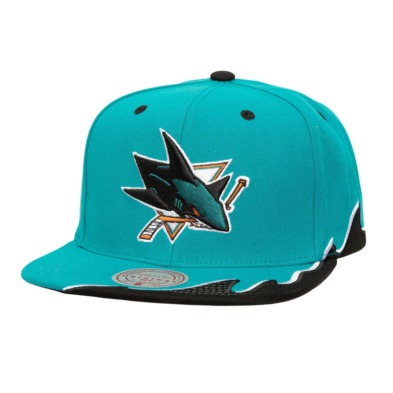 NHL RISING TIDE SNAPBACK SHARKS Teal HS8502-SJSTEAL - Image 1