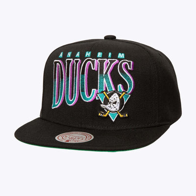 NHL LINE WORK SNAPBACK VNTG DUCKS Black HS8529-ADUBLCK - Image 1
