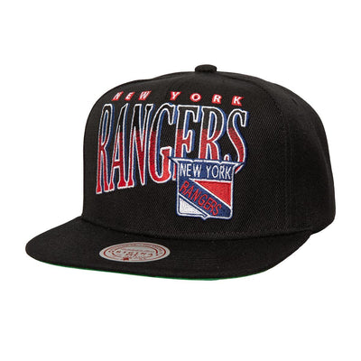 NHL LINE WORK SNAPBACK VNTG RANGERS Black HS8529-NYABLCK - Image 1