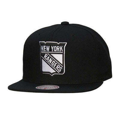 NHL EVERGREEN BLACK WHITE SNAPBACK VNTG RANGERS Black HS8545-NYABLCK - Image 1