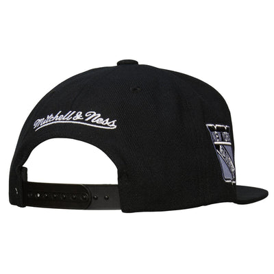 NHL EVERGREEN BLACK WHITE SNAPBACK VNTG RANGERS Black HS8545-NYABLCK - Image 2