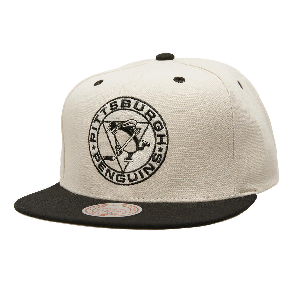 NHL EVERGREEN CREAM BLACK SNAPBACK VNTG PENGUINS Off White HS9559-PPEOFWH - Image 1