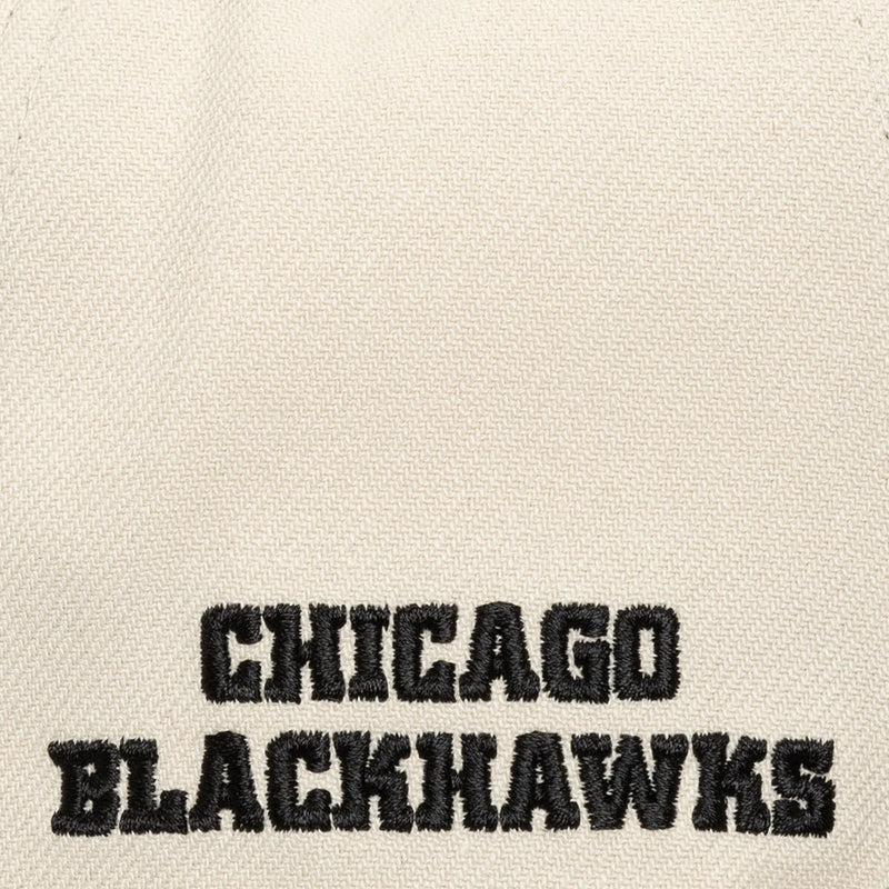 NHL EVERGREEN CREAM BLACK SNAPBACK BLACKHAWKS Off White HS9560-CBHOFWH - Image 3