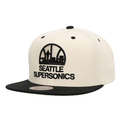 NBA EVERGREEN CREAM BLACK SNAPBACK HWC SUPERSONICS Off White HS9562-SSUOFWH - Image 1