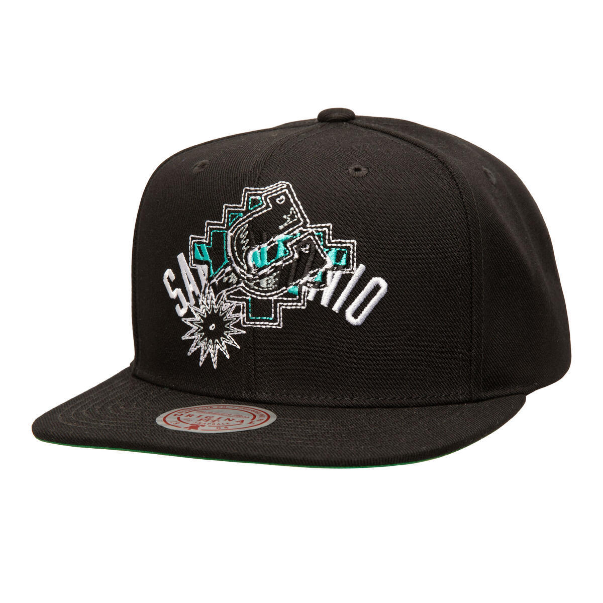 NBA DOUBLE UP SNAPBACK HWC SPURS Black HS9644-SASBLCK - Image 1