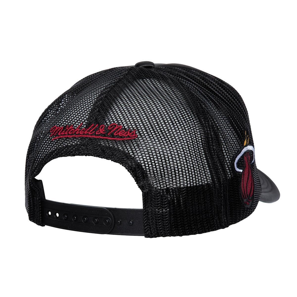 NBA SATIN TRUCKER HEAT Black HT9739-MHEBLCK - Image 2