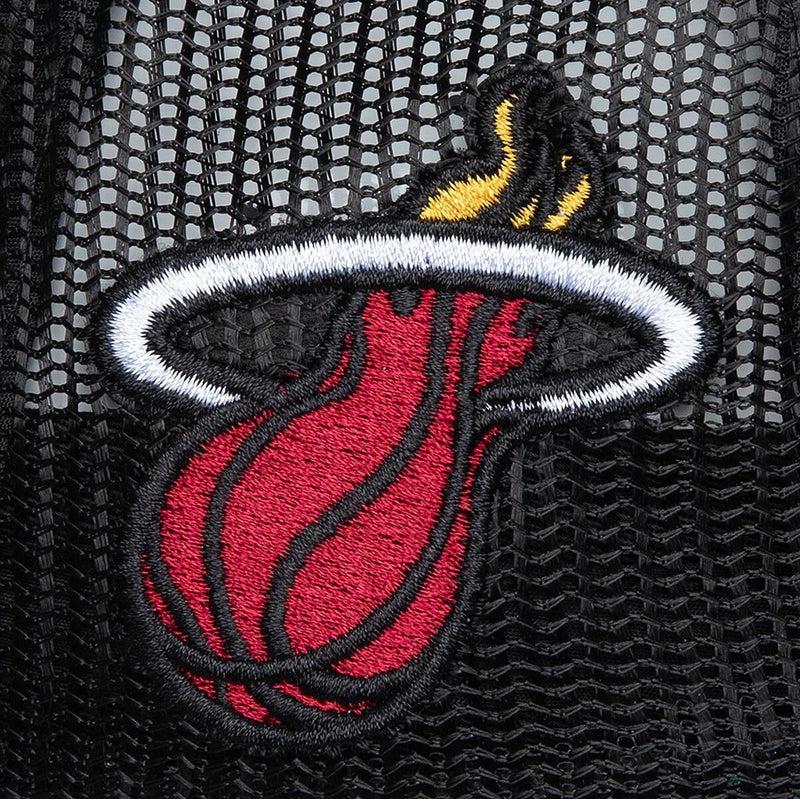 NBA SATIN TRUCKER HEAT Black HT9739-MHEBLCK - Image 3