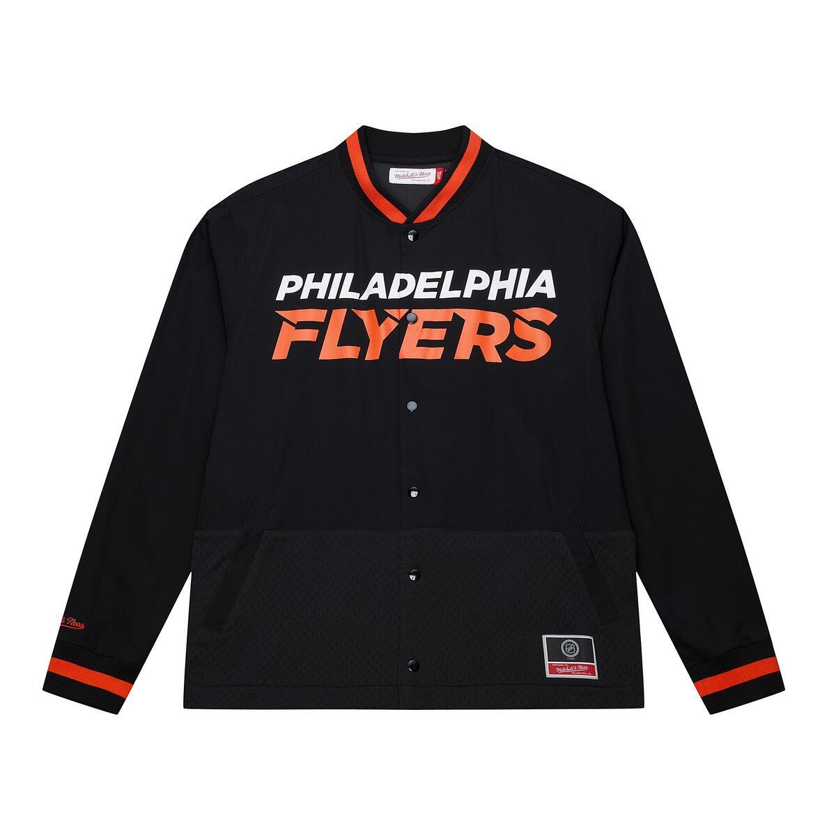 NHL MESH BLOCK COACHES JACKET FLYERS - Image 1