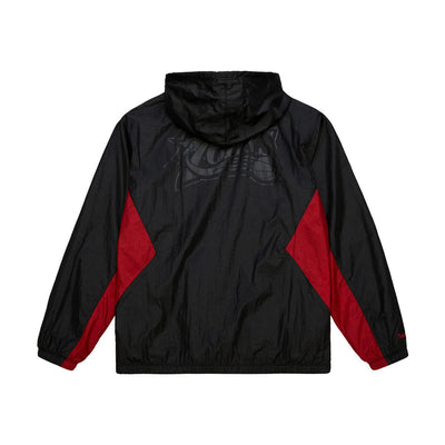 NBA PLAYMAKER FULL ZIP WINDBREAKER VINTAGE LOGO 76ERS Black JK11149-P76BLCK - Image 1