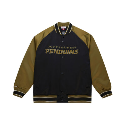 NHL DOUBLE CLUTCH LW SATIN JACKET PITTSBURGH PENGUINS - Image 1