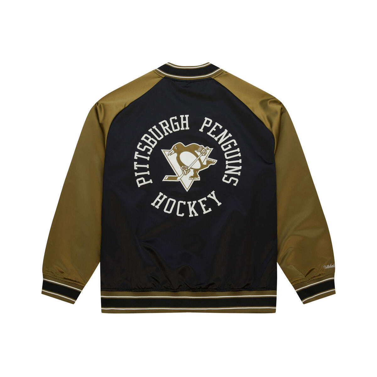 NHL DOUBLE CLUTCH LW SATIN JACKET PITTSBURGH PENGUINS - Image 2