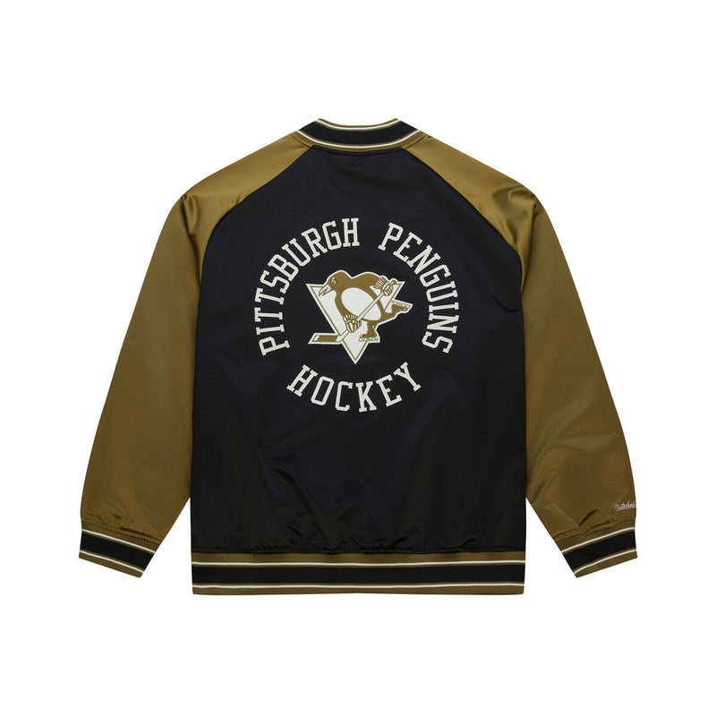 NHL DOUBLE CLUTCH LW SATIN JACKET PITTSBURGH PENGUINS - Image 2