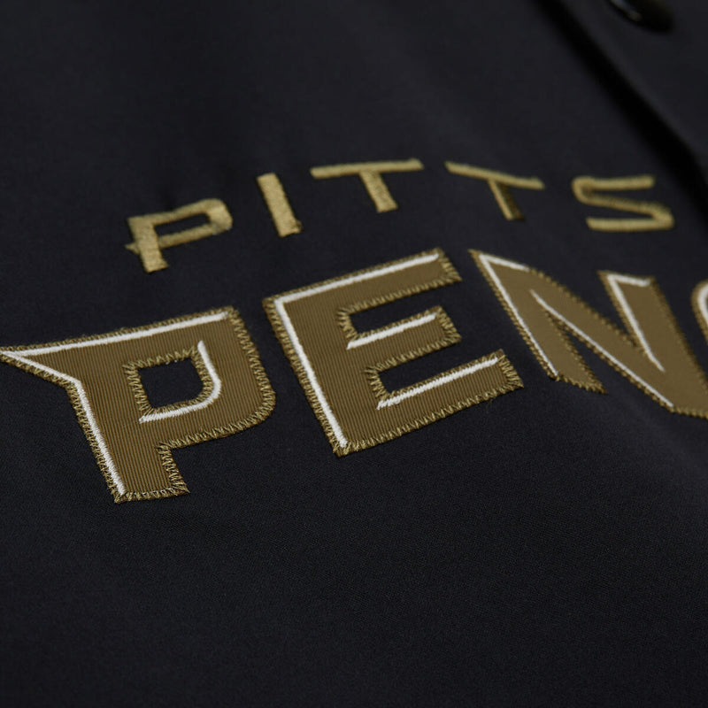 NHL DOUBLE CLUTCH LW SATIN JACKET PITTSBURGH PENGUINS - Image 3