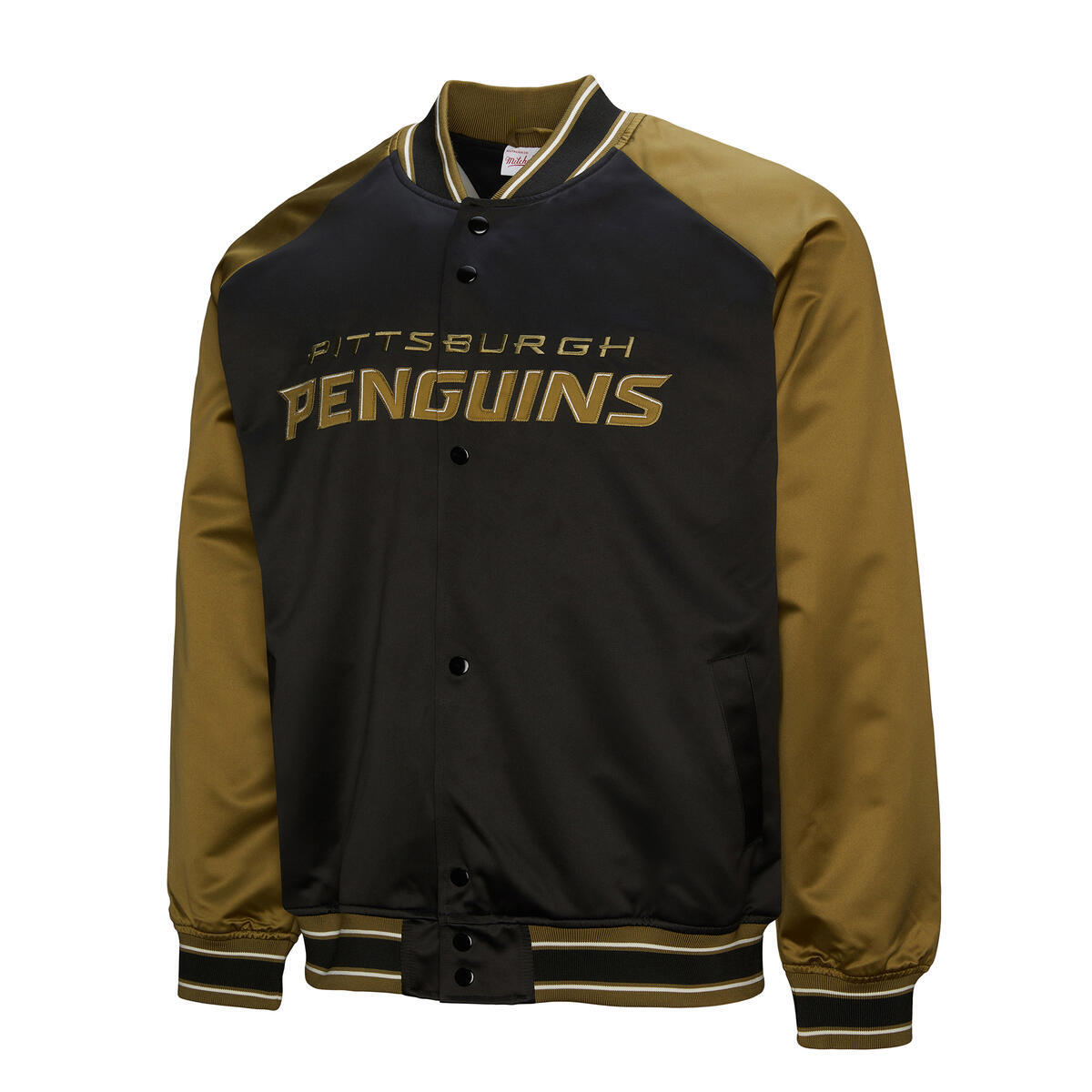 NHL DOUBLE CLUTCH LW SATIN JACKET PITTSBURGH PENGUINS - Image 8