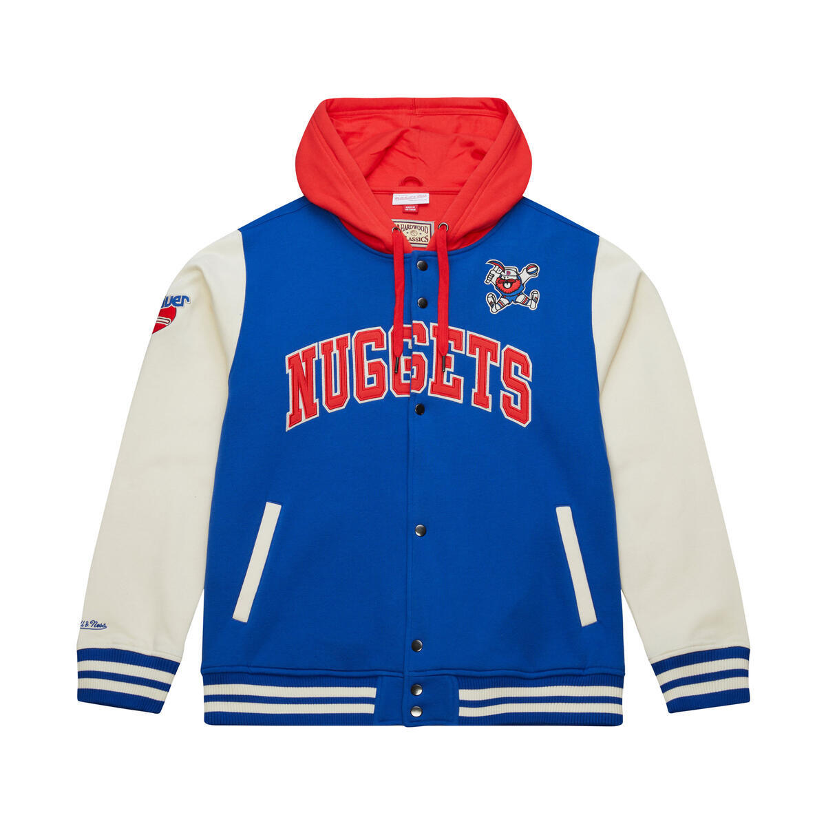 NBA COURTSIDE FLEECE BUTTON FRONT NUGGETS - Image 1