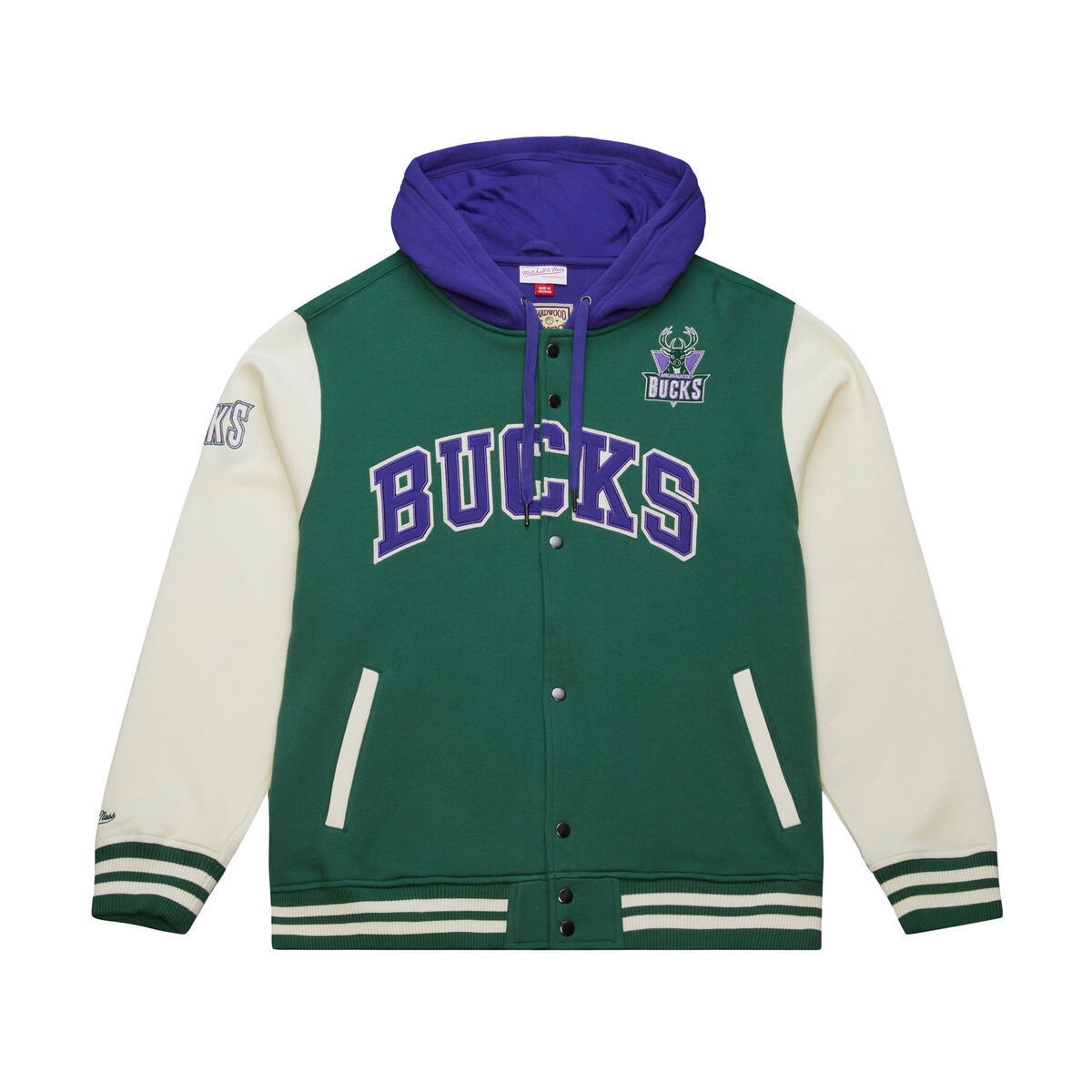 NBA COURTSIDE FLEECE BUTTON FRONT BUCKS - Image 1