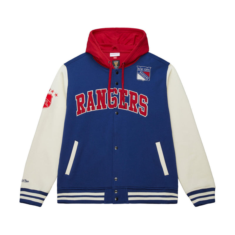 NHL COURTSIDE FLEECE BUTTON FRONT RANGERS - Image 1