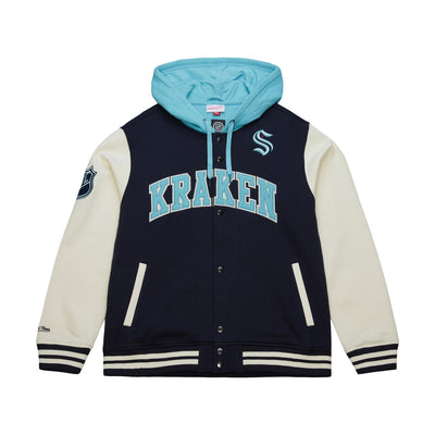 NHL COURTSIDE FLEECE BUTTON FRONT KRAKEN - Image 1