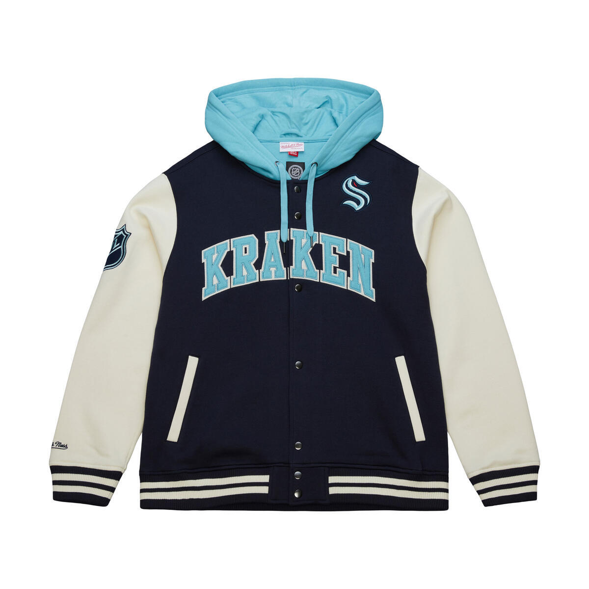 NHL COURTSIDE FLEECE BUTTON FRONT KRAKEN - Image 1