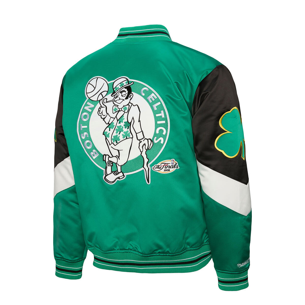 NBA THROW IT BACK HEAVYWEIGHT SATIN JACKET VINTAGE CELTICS - Image 8