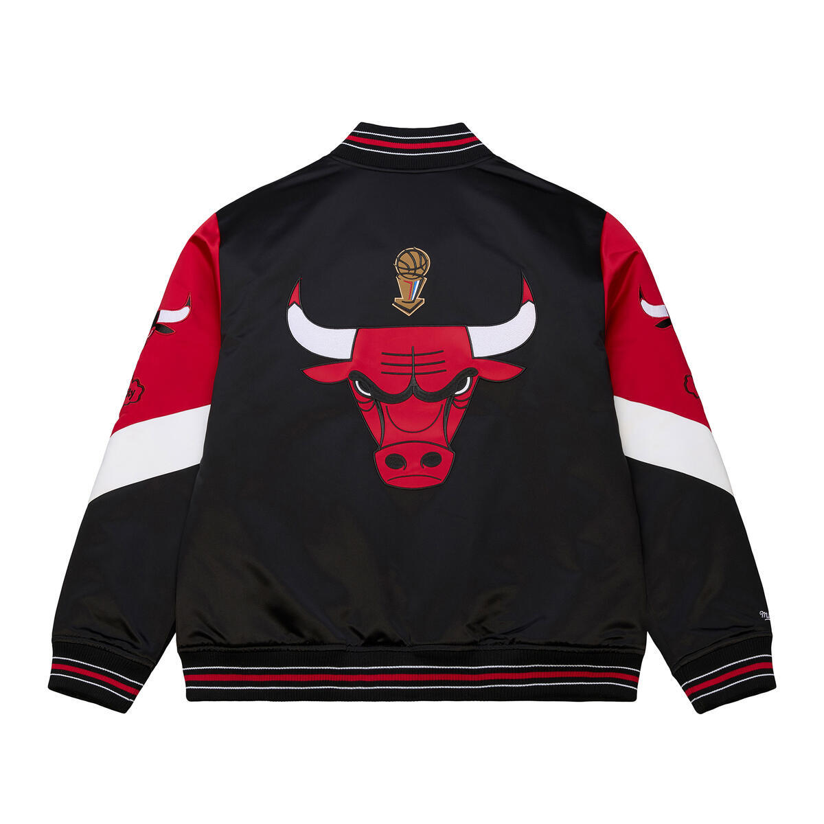 NBA THROW IT BACK HEAVYWEIGHT SATIN JACKET VINTAGE BULLS - Image 2