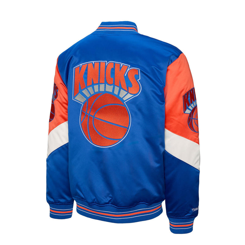 NBA THROW IT BACK HEAVYWEIGHT SATIN JACKET VINTAGE KNICKS - Image 8