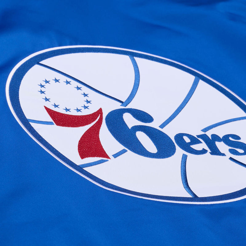 NBA THROW IT BACK HEAVYWEIGHT SATIN JACKET VINTAGE 76ERS - Image 7