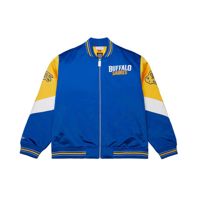 NHL THROW IT BACK HEAVYWEIGHT SATIN JACKET CURRENT SABRES - Image 1
