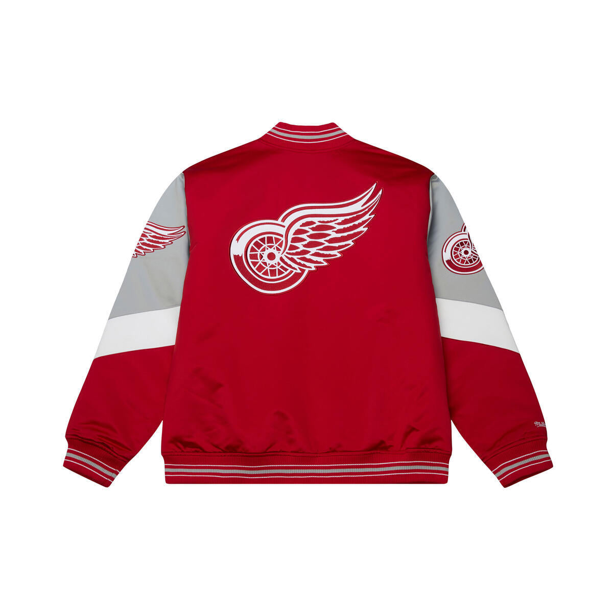 NHL THROW IT BACK HEAVYWEIGHT SATIN JACKET CURRENT RED WINGS - Scarlet - Image 2