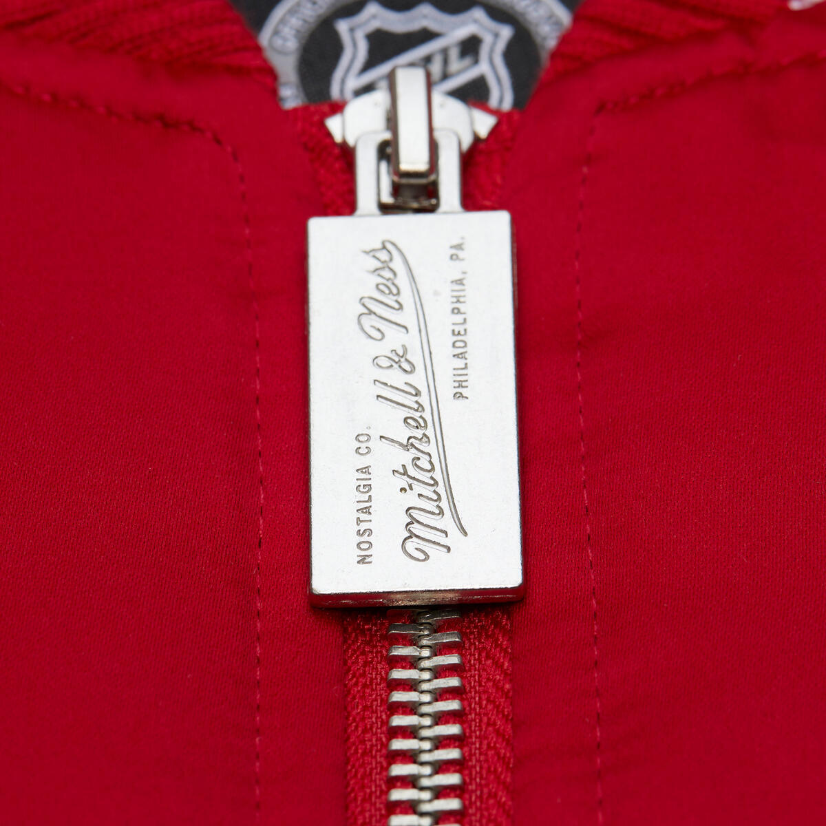 NHL THROW IT BACK HEAVYWEIGHT SATIN JACKET CURRENT RED WINGS - Scarlet - Image 4