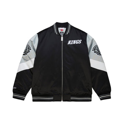 NHL THROW IT BACK HEAVYWEIGHT SATIN JACKET CURRENT KINGS - Image 1