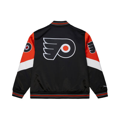 NHL THROW IT BACK HEAVYWEIGHT SATIN JACKET CURRENT FLYERS - Image 2