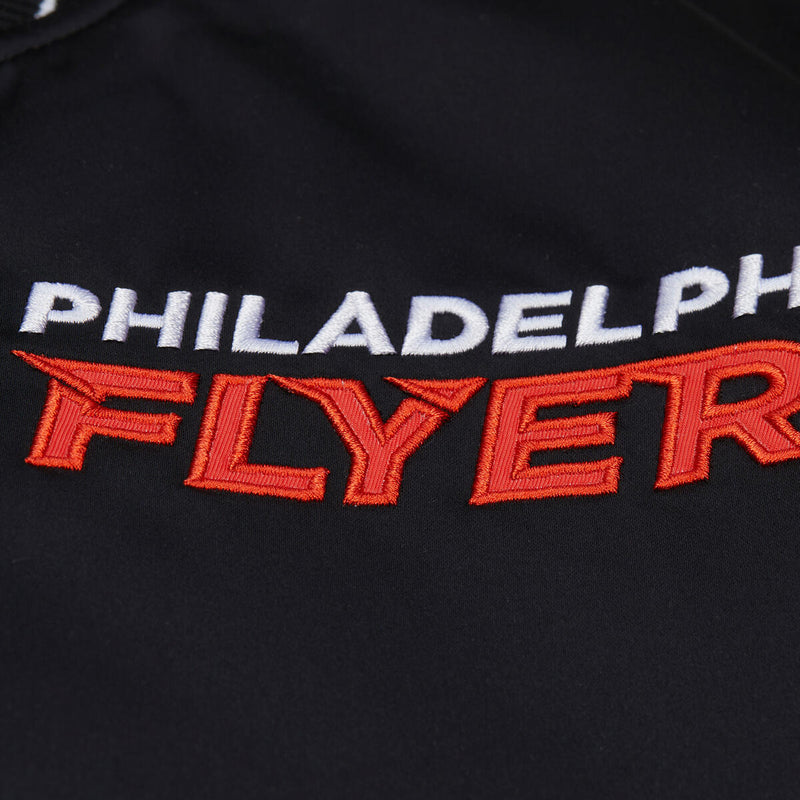 NHL THROW IT BACK HEAVYWEIGHT SATIN JACKET CURRENT FLYERS - Image 3