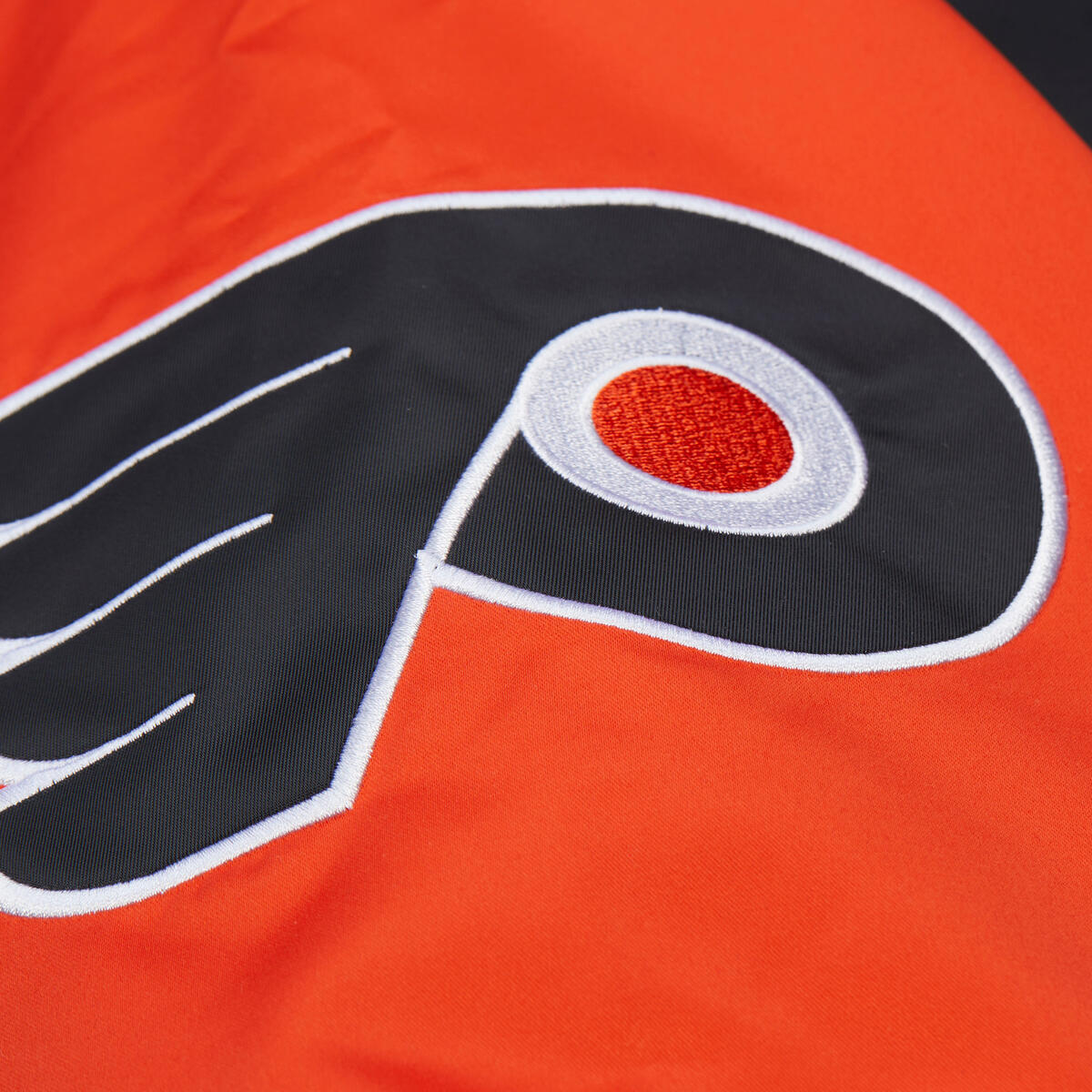 NHL THROW IT BACK HEAVYWEIGHT SATIN JACKET CURRENT FLYERS - Image 5