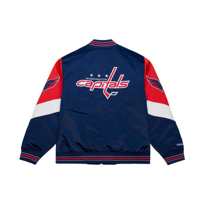 NHL THROW IT BACK HEAVYWEIGHT SATIN JACKET CURRENT CAPITALS - Image 2
