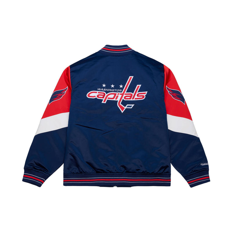 NHL THROW IT BACK HEAVYWEIGHT SATIN JACKET CURRENT CAPITALS - Image 2