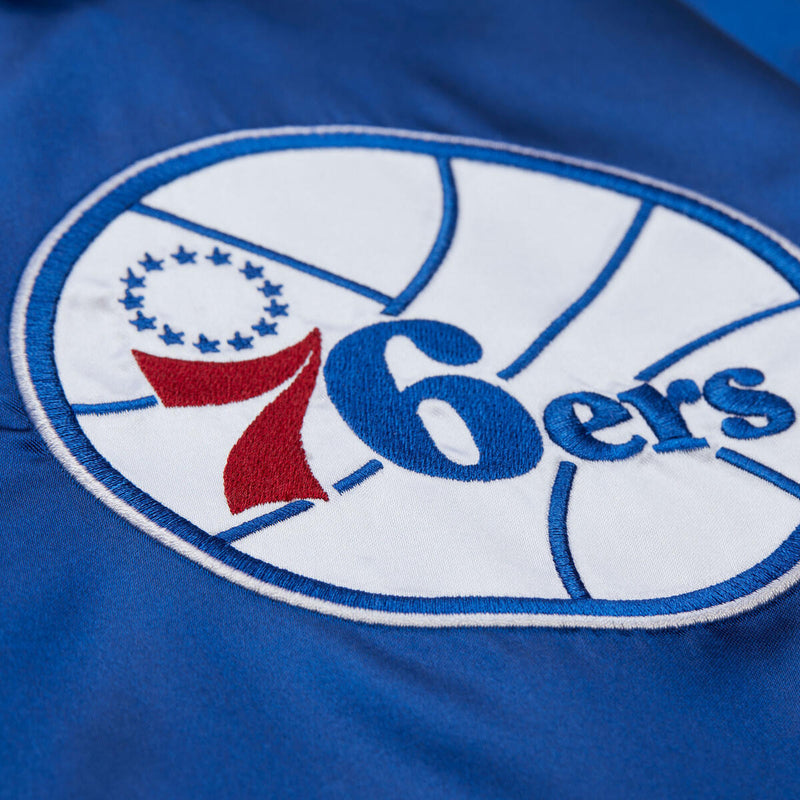 NBA DOWNTOWN COLLECTION SATIN COACHES JACKET VINTAGE 76ERS - Image 3