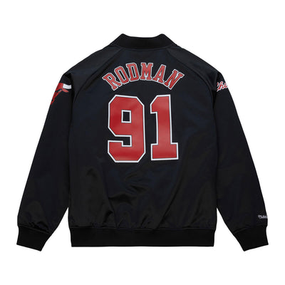 NBA MAXXED OUT SATIN JACKET BULLS DENNIS RODMAN - Image 2