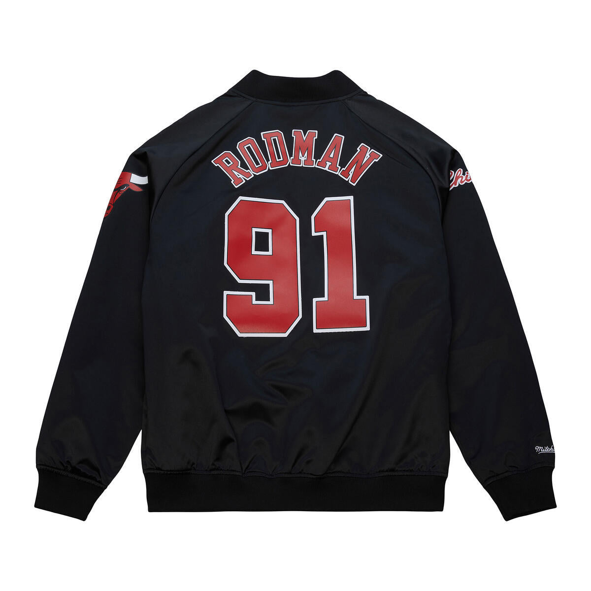 NBA MAXXED OUT SATIN JACKET BULLS DENNIS RODMAN - Image 2