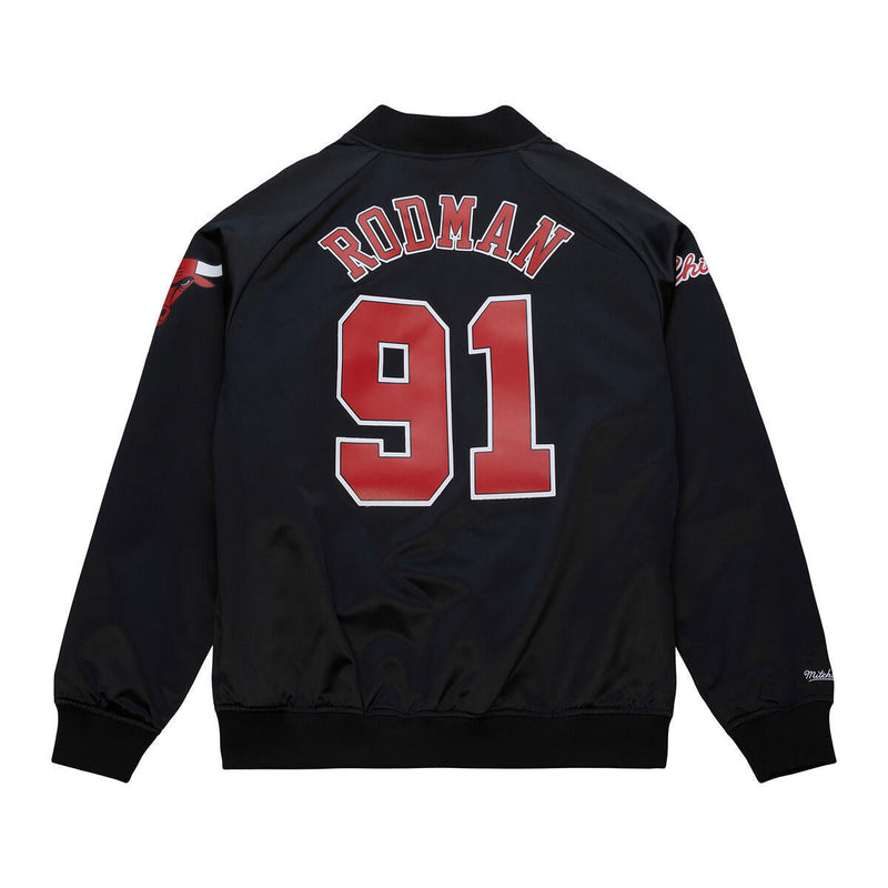 NBA MAXXED OUT SATIN JACKET BULLS DENNIS RODMAN - Image 2
