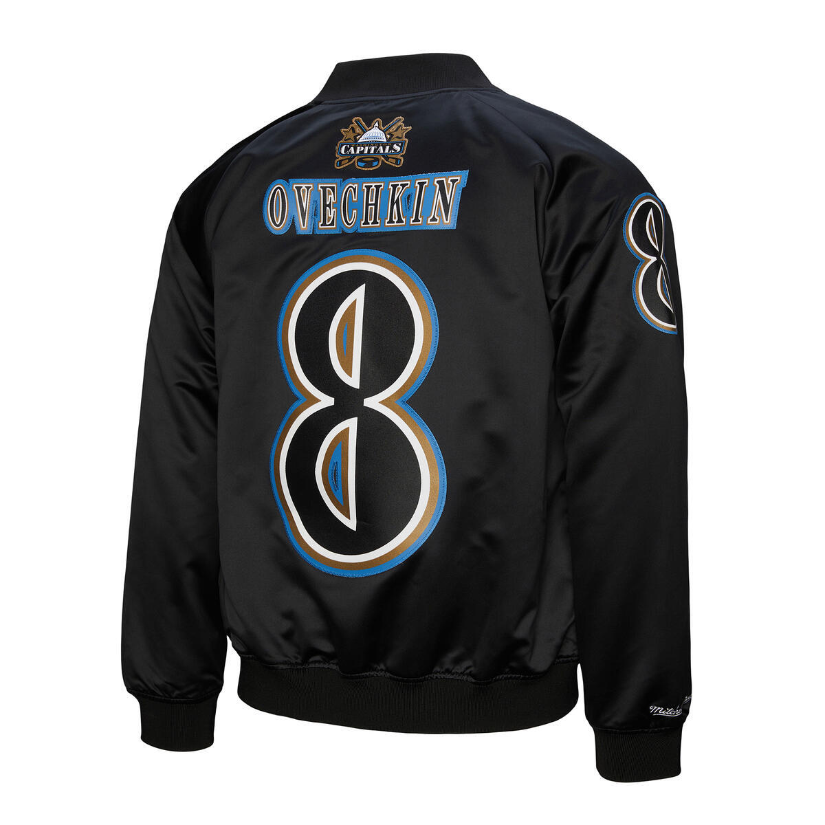 NHL MAXXED OUT SATIN JACKET CAPITALS ALEXANDER OVECHKIN - Black - Image 8