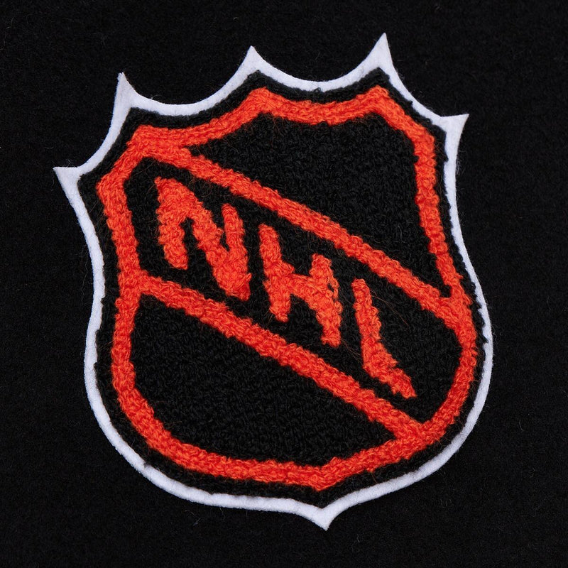 NHL BLACK OUT COLLECTION VARSITY JACKET CURRENT LOGO RED WINGS Black JK11349-DRWBLCK - Image 4