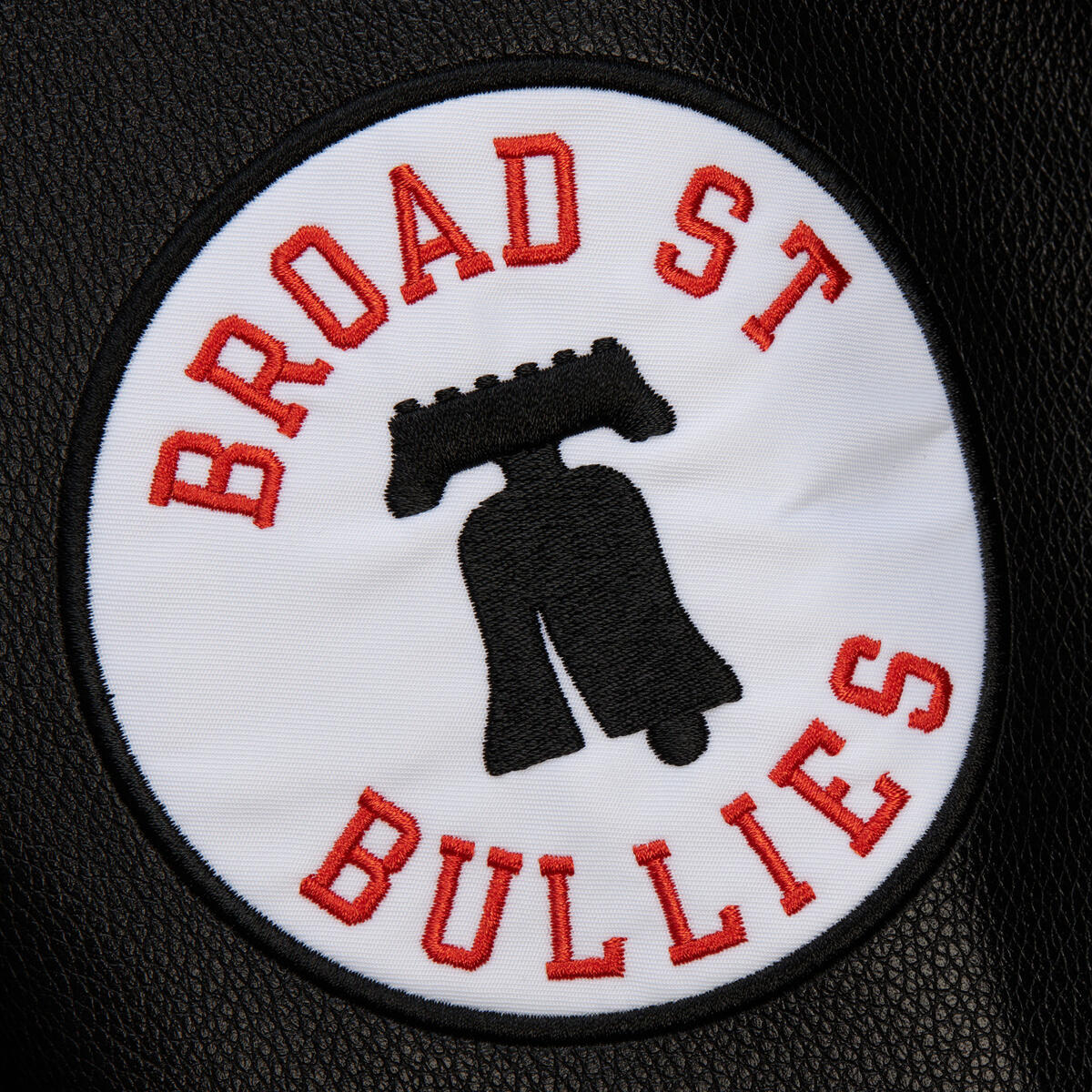 NHL BLACK OUT COLLECTION VARSITY JACKET CURRENT LOGO FLYERS Black JK11349-PFLBLCK - Image 6