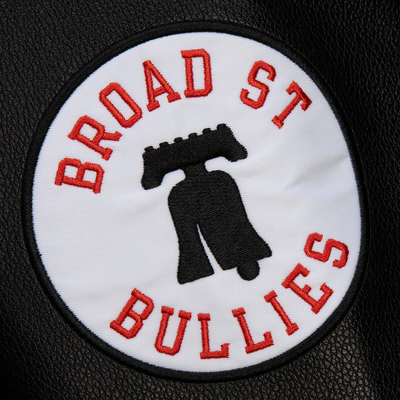 NHL BLACK OUT COLLECTION VARSITY JACKET CURRENT LOGO FLYERS Black JK11349-PFLBLCK - Image 6