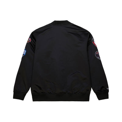 NBA BLACK OUT COLLECTION LW SATIN JACKET CHICAGO BULLS - Black - Image 2